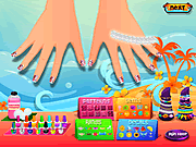 Play Sarah s summer nail art Game