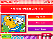 Play Adventure time quiz Game