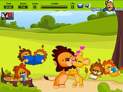 Play Lion kiss Game