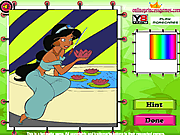 Play Princess jasmine coloring Game