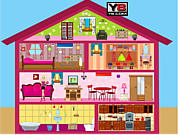 Play Barbie doll house decor Game