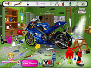 Play Moto garage Game