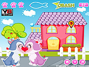 Play Kitten love kiss Game