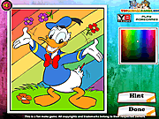 Play Donald the duck coloring Game