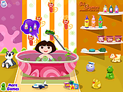 Play Dora baby bath Game