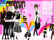 Play Black and white dress up Game