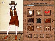 Play Cowgirl look dress up Game