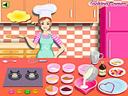 Play Barbie cooking valentine blanc mange Game