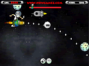 Play Ben 10 space war Game