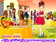 Play Pretty thanksgiving party girl Game