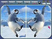 Play Happy feet spot the difference Game