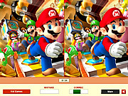 Play Super mario - find the differences Game