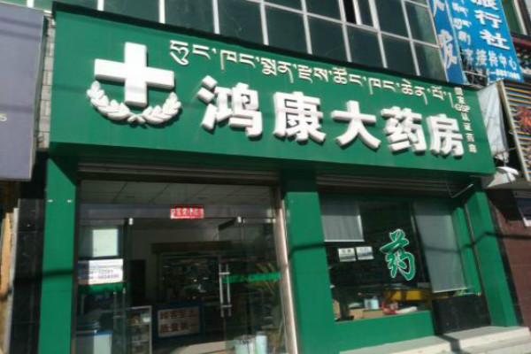 鸿康大药房店面