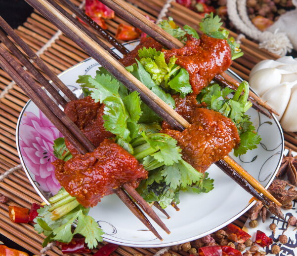 奥龙串串香菜牛肉