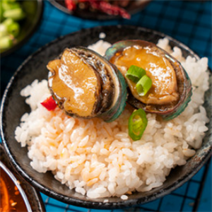 即食捞汁小海鲜鲍鱼饭