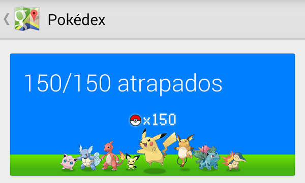 Esto es lo que obtendrás por encontrar y capturar los 150 Pokémon.