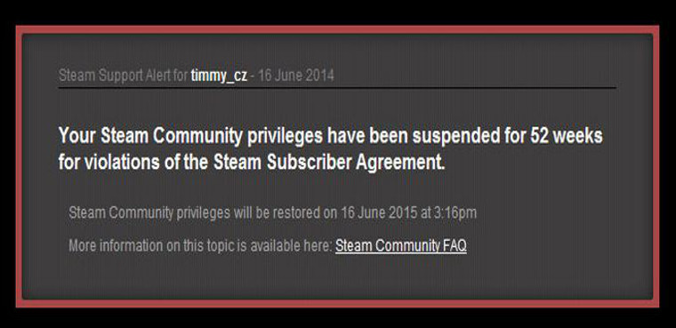 Steam Ban