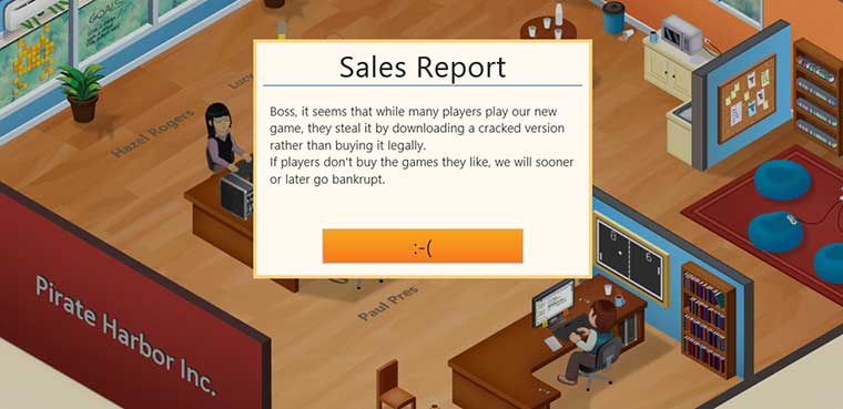 Game Dev Tycoon pirateria piratería PC Mac Linux