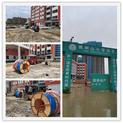 衡陽(yáng)通用電纜有限公司助力建設楓樹(shù)山小學(xué)電力建設