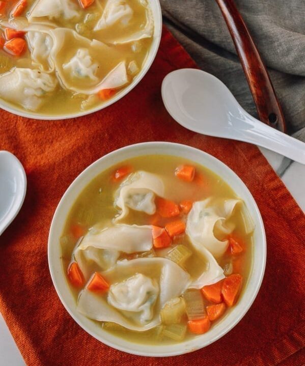 Chicken Noodle Wonton Soup, thewoksoflife.com