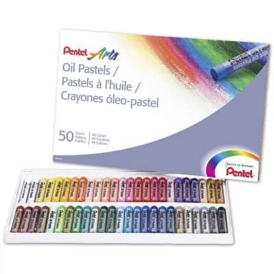 Pentel Arts Oil Pastels 50 Color Set