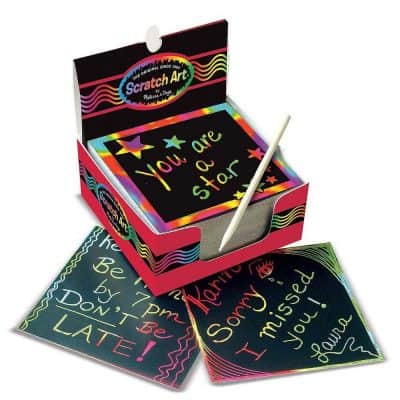 Melissa & Doug Scratch Art Rainbow Mini Notes