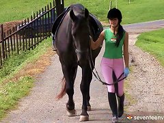 In The Barn This Cowgirl Rides A Cowboy In A Hay Filled Stall