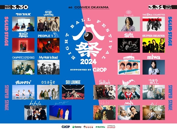 SPICEのEIGHT BALL FESTIVAL 2024の記事の一覧です