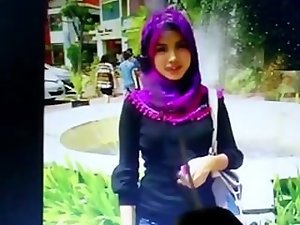 Cum tribute to a random angelic comely arabian hijab cutie 2