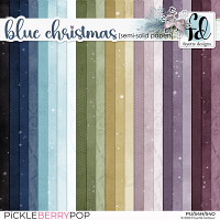 Blue Christmas: Semi-Solid Papers