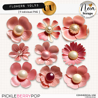 Flowers VOL53 - CU - by Neia Scraps