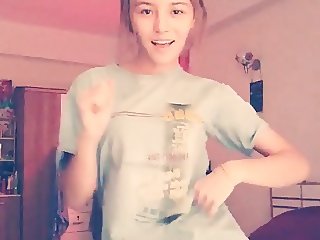 Cute girl dancing for you