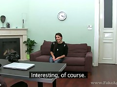 Sweet Naomi sucks a humongous blarney during her casting session