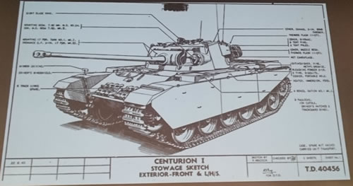 Centurion Ⅰ センチュリオン スケッチ 前面から 図面 01 M