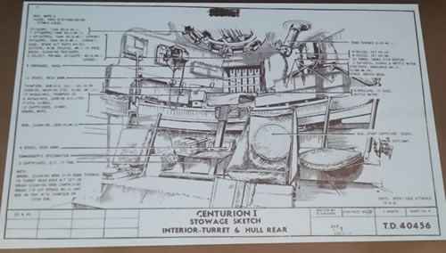 Centurion Ⅰ センチュリオン スケッチ 内部 図面 02　M
