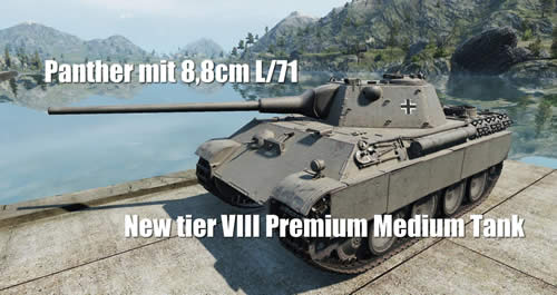 WoT Panther mit 8,8 cm L/71 ドイツ Tier8 課金中戦車