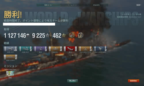 WoWS クレジット100万