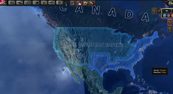 HoI4 アメリカ帝国 マップ