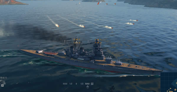 WoWS 魚雷 戦艦 命中コース