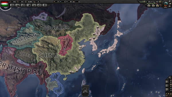 HoI4 日本 黄河渡れないどころじゃねえぞ