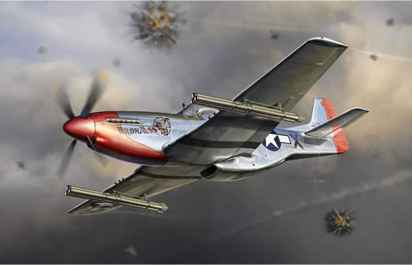 P51 ムスタング M10 ロケットランチャー イラスト