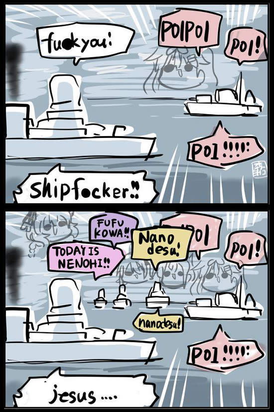 WoWS チャット poi 漫画