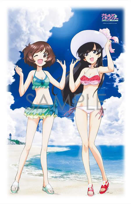 ガールズ＆パンツァー 秋山優花里 五十鈴華 水着