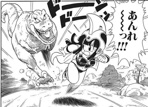 ドラゴンボール チチ 恐竜に追われているところ