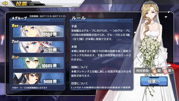 アズールレーン 人気投票 01