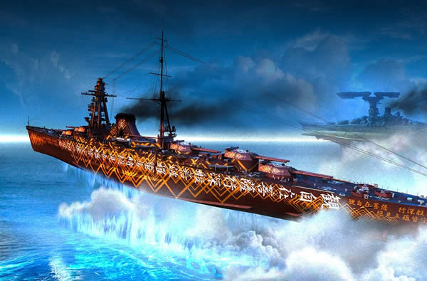 WoWS 愛鷹 日本 Tier7 プレミアム戦艦 小林誠迷彩