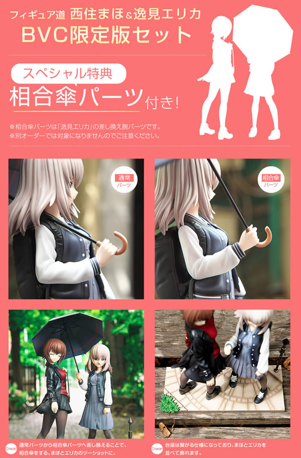 ガールズ＆パンツァー フィギュア道 逸見エリカ BVC 相合傘パーツ