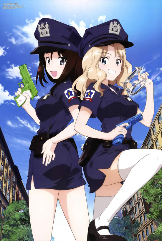 ガールズ＆パンツァー メグミ ケイ 警察制服