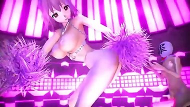 [MMD] R-18 Traje de baile de pom pom inmoral de Yoriko-sama