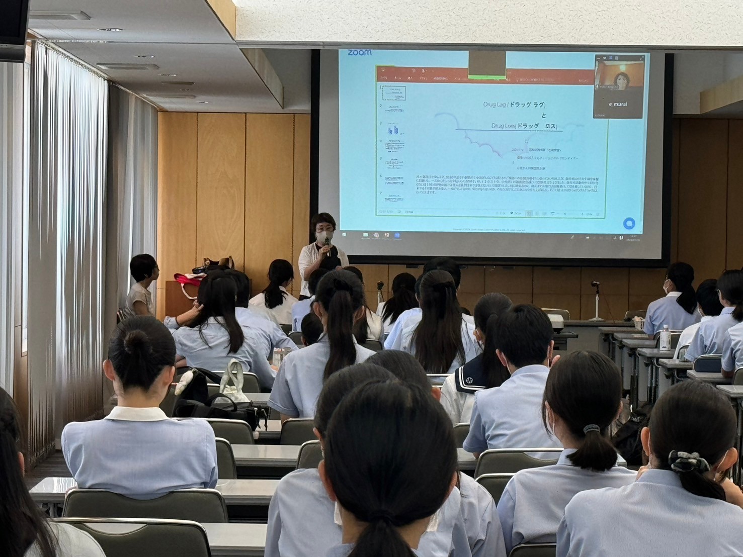 7月16日　昭和学院 秀英高校で出前教室